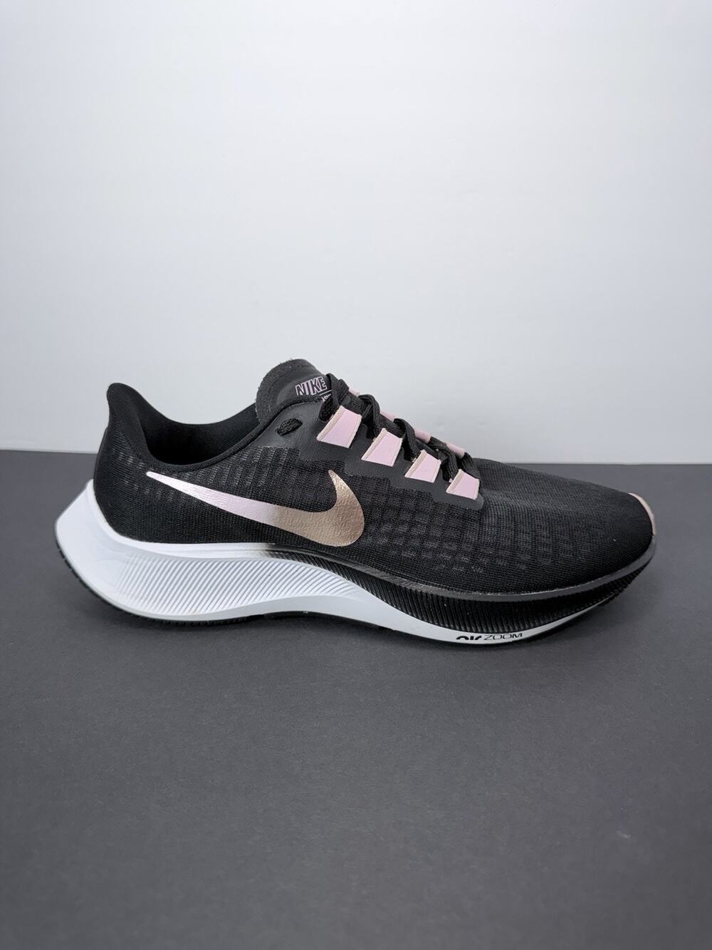 Nike Air Zoom Pegasus 37 Shoes Women's Size 9 Black Running Sneakers BQ9647-007